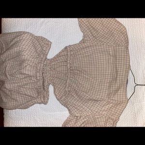 Beige Zara Dress with open Back and bow in the front